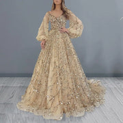 Elegantes Frauenkleid mit V-Ausschnitt und schmaler Passform
