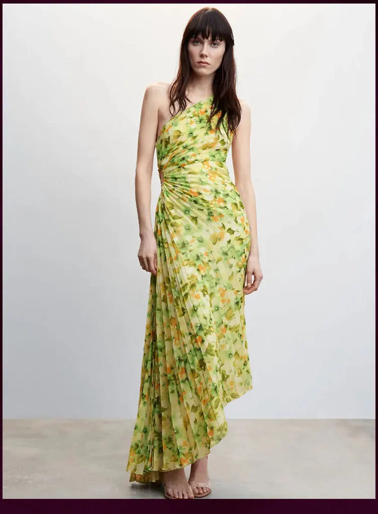 Schickes und elegantes Sommer-Maxi-Kleid für Frauen